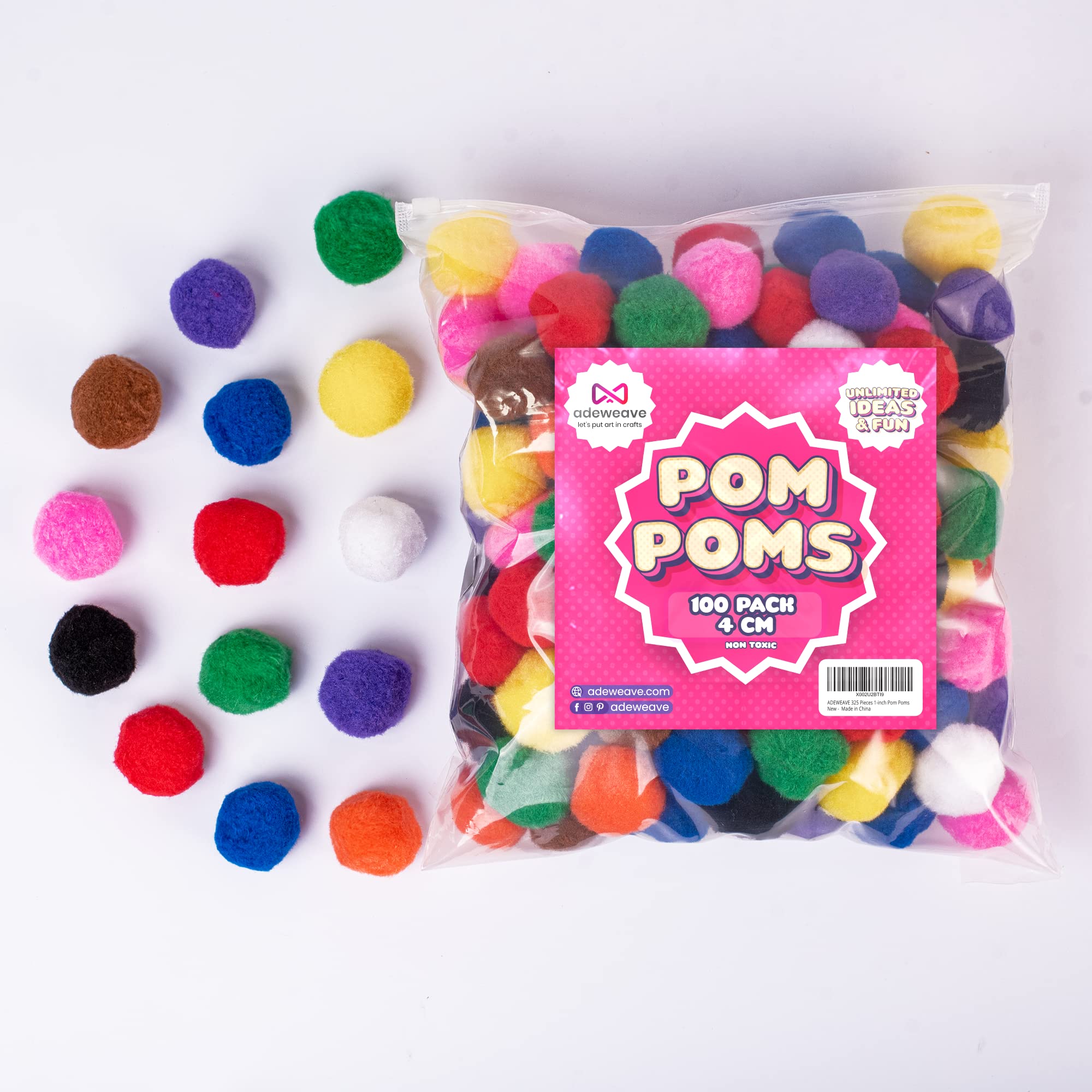 Adeweave classroom pom poms for engaging activities.