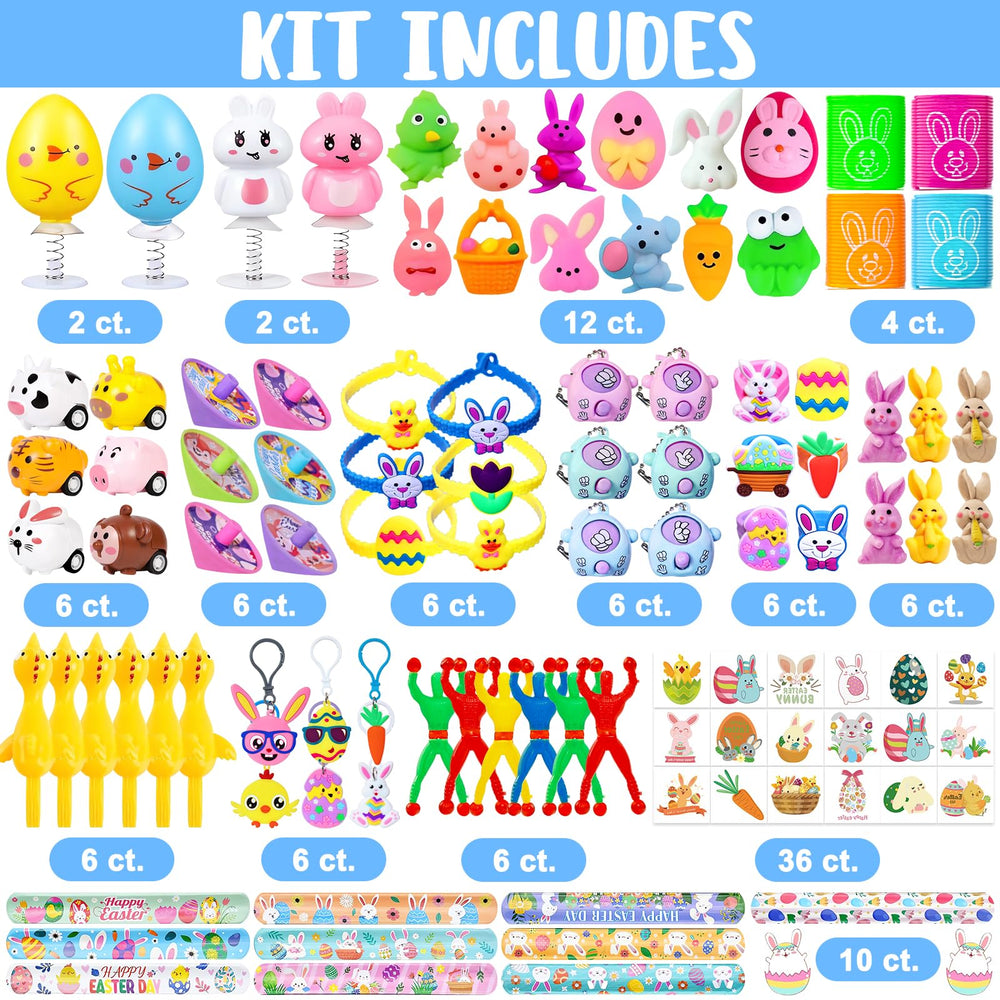 Adisher Easter fillers with tattoos and mochi squishies for playful surprises