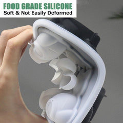 Admaison easy-release ice cubes from flexible silicone for fast unmolding.