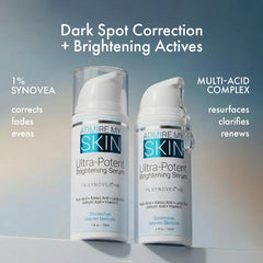 Admire My Skin serum pump bottle closeup shows easy, controlled application.