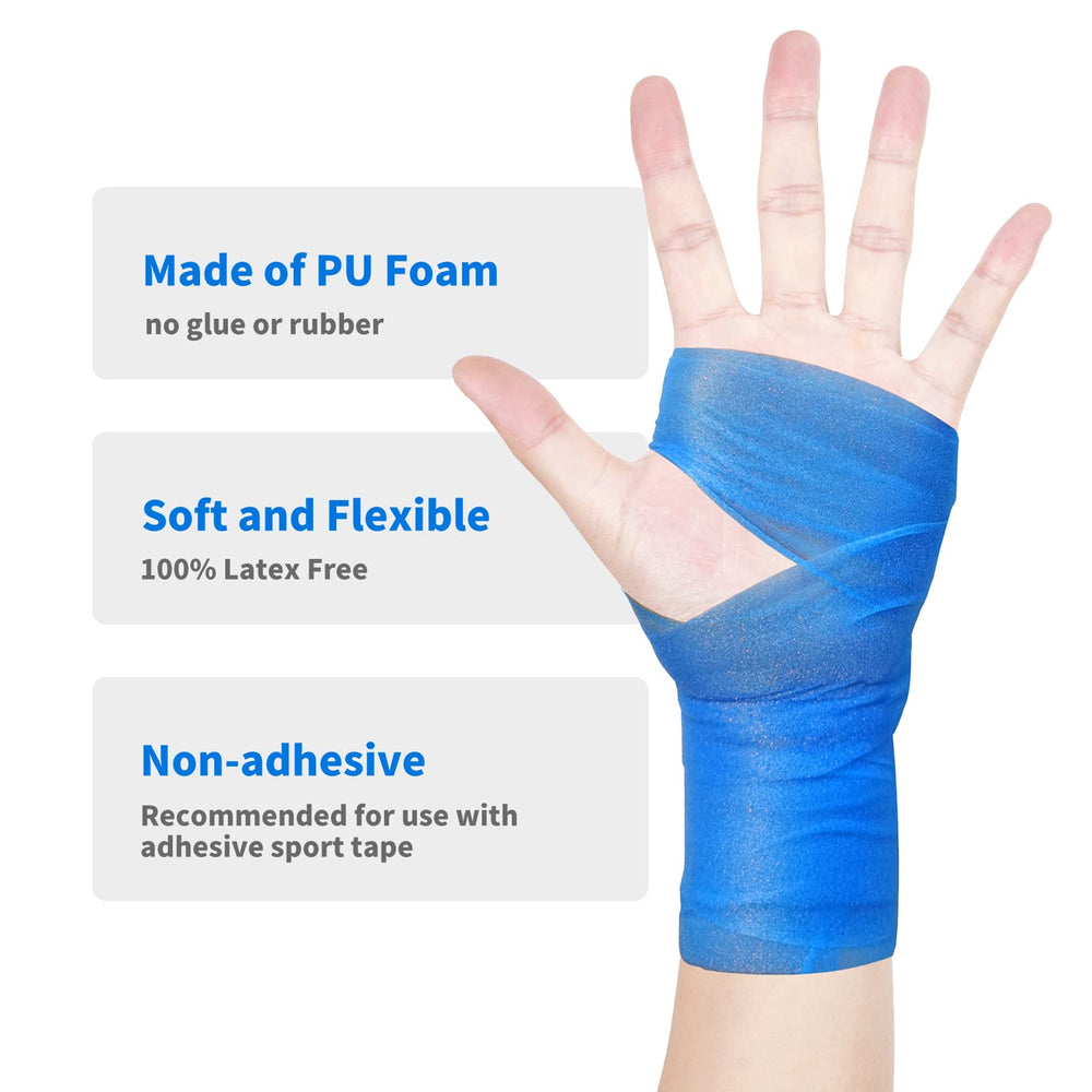 ADMITRY prewrap blue roll tear demo illustrating easy hand-tear use