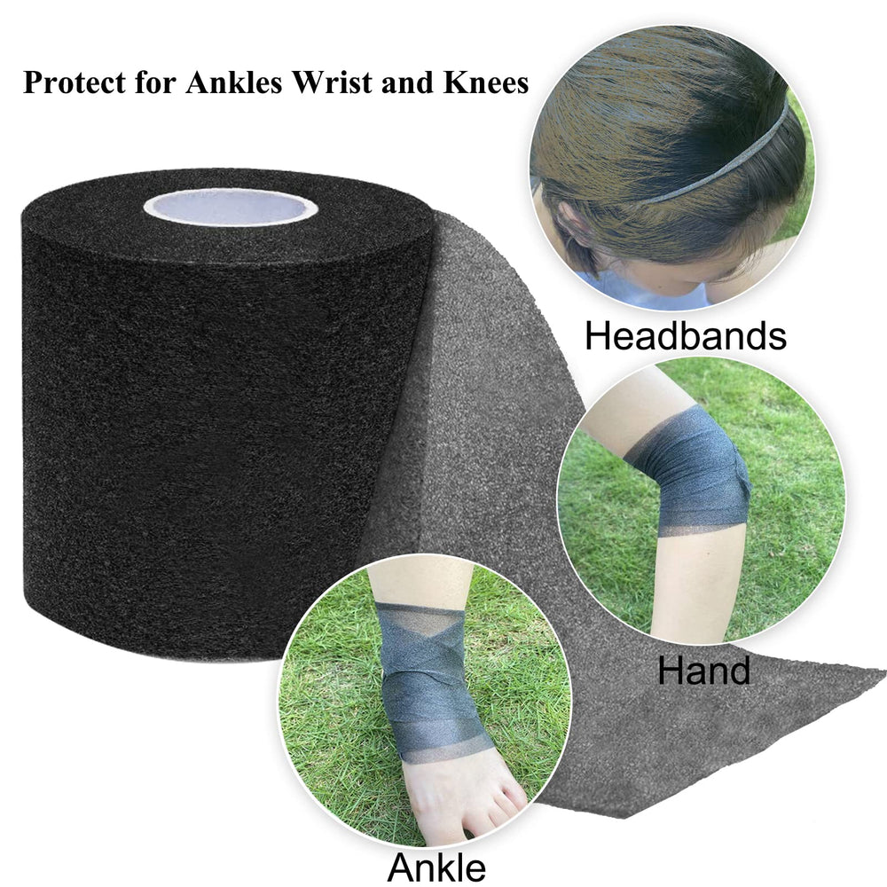 ADMITRY skin-friendly foam material provides breathable comfort under sports tape