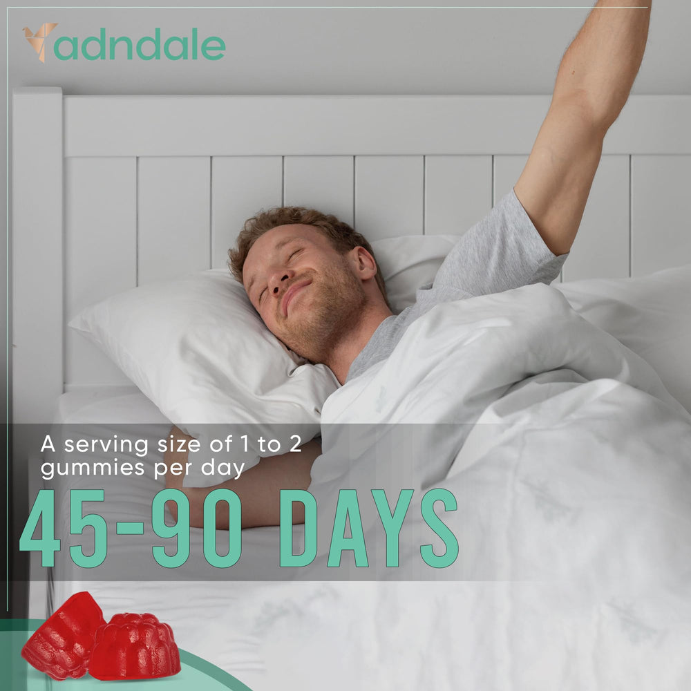 Adndale vitamin K2 and D3 graphic highlights essential micronutrient support.