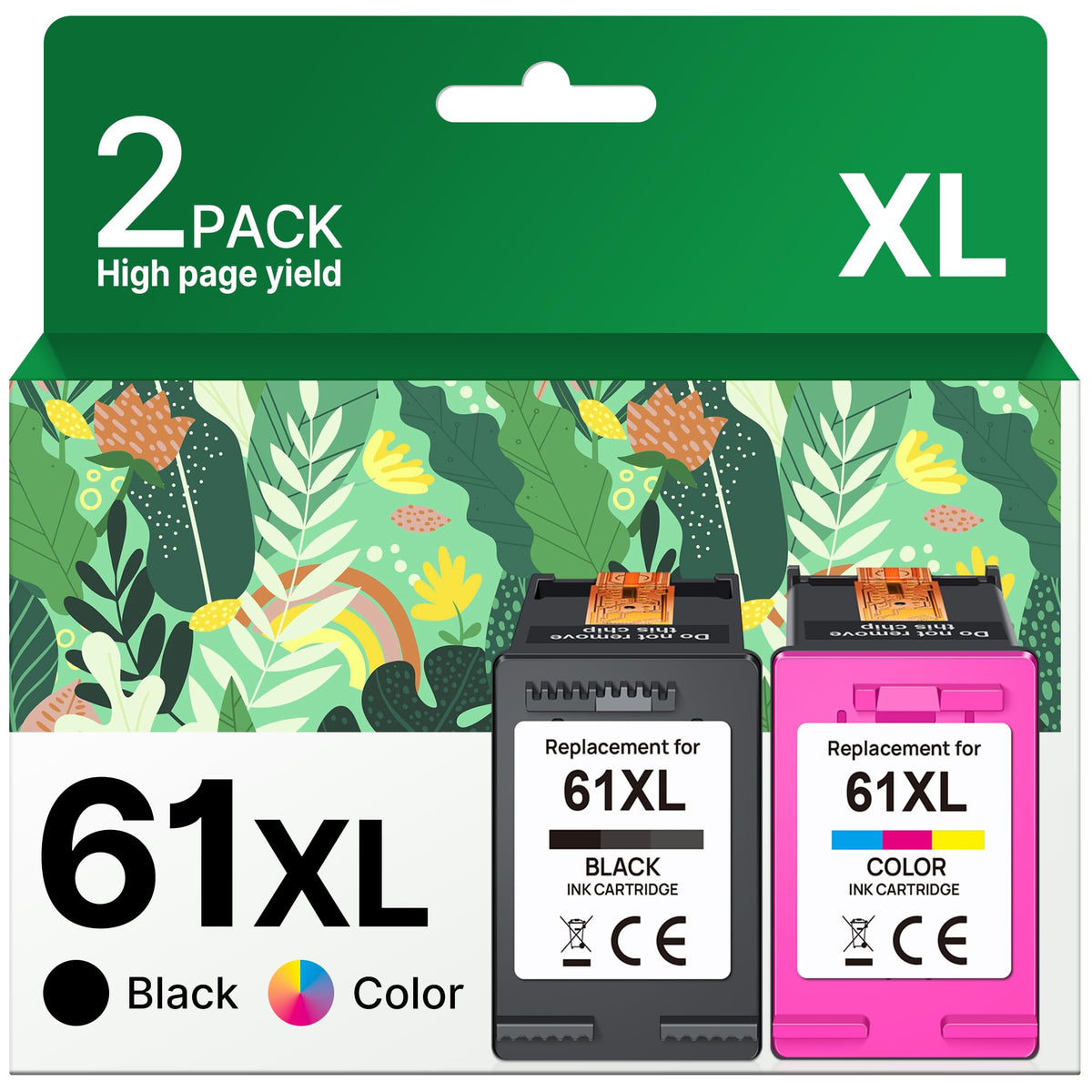 Adoccur 61XL black cartridge shown for sharp text and reliable printing.