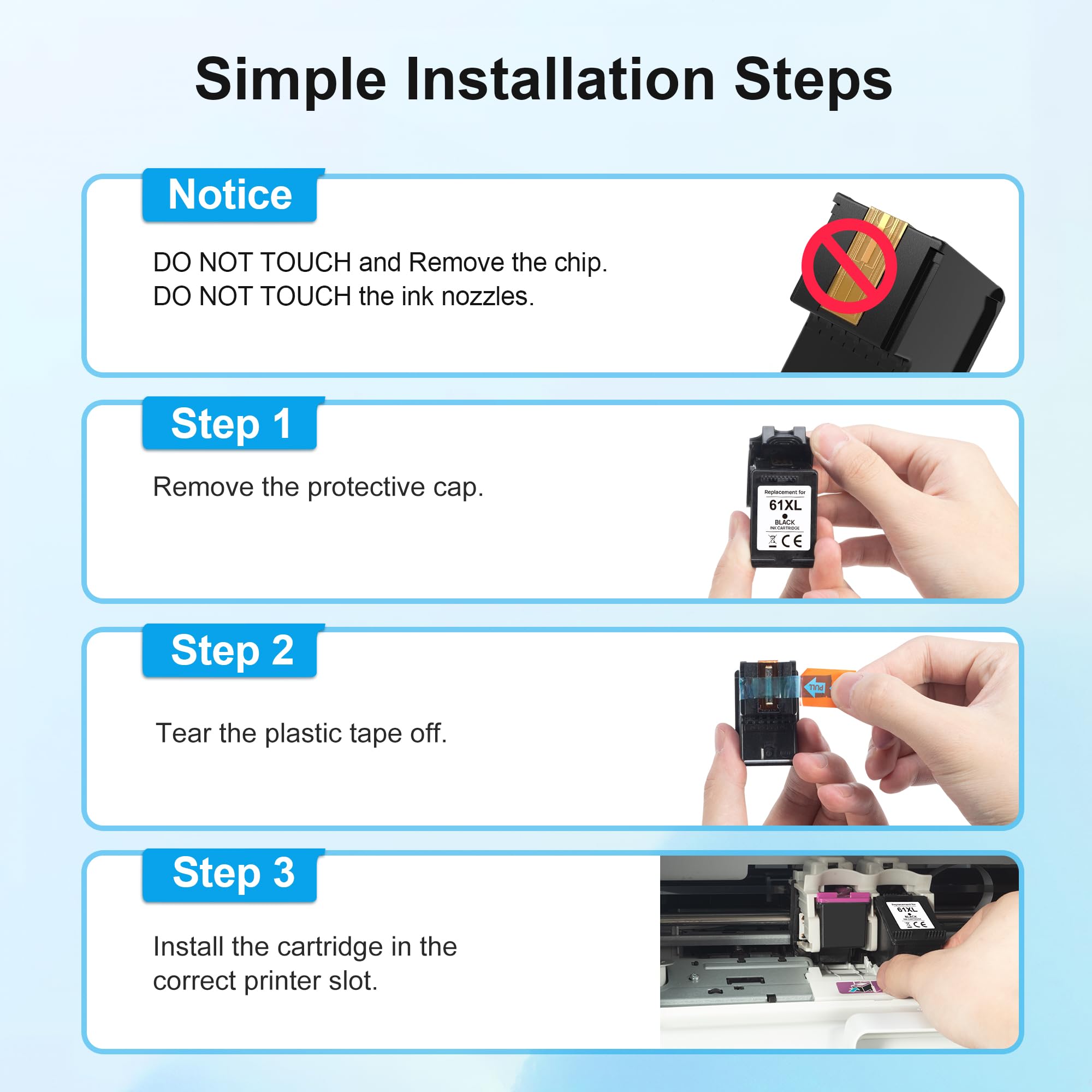 Adoccur 61XL user guide included for quick setup and use.