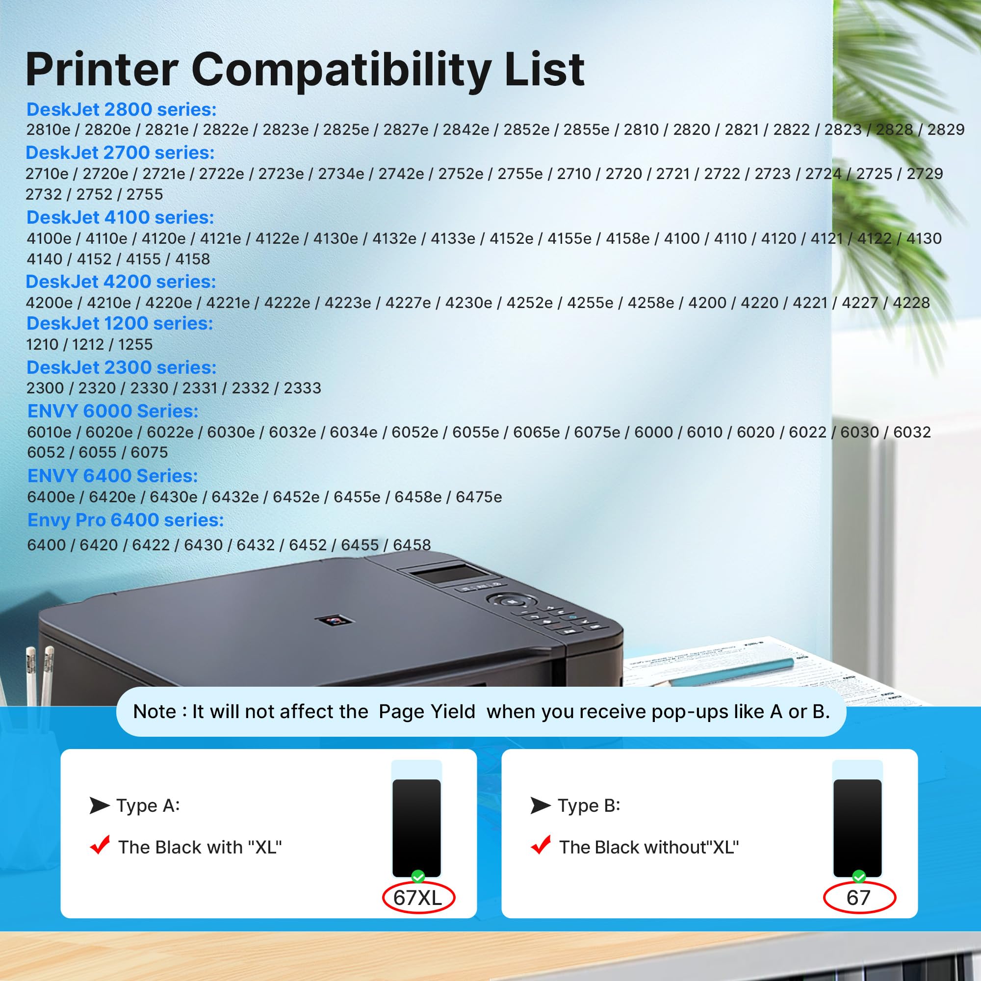 Adoccur 67XL chip-closeup shows upgraded chips for quick recognition and accurate ink levels.