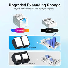 Adoccur 67XL compatibility icons demonstrate broad HP printer support.