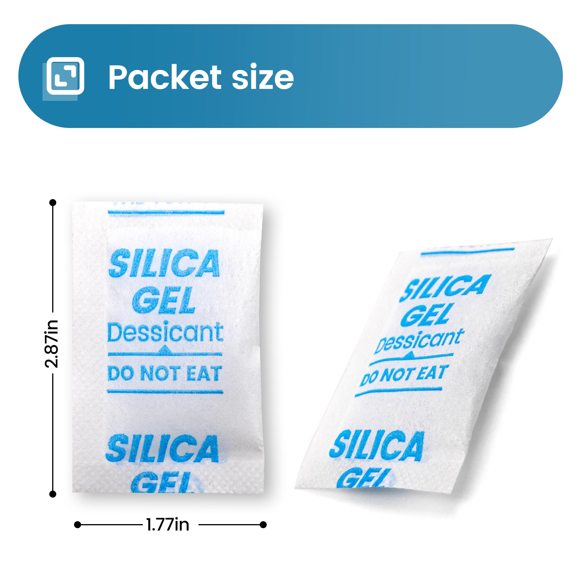 ADSORBCO silica gel packets in food storage keep spices dry
