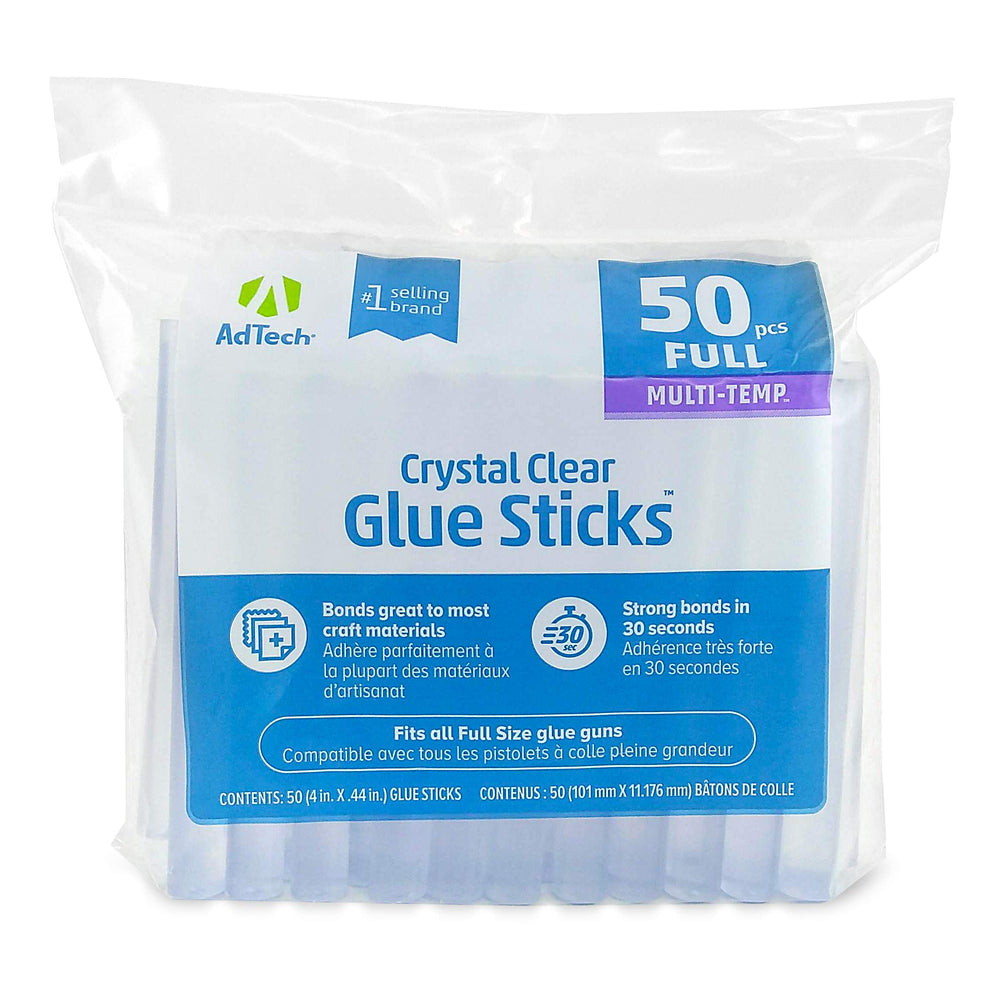 AdTech Crystal Clear Glue Sticks, 4-inch, ready for crafting projects