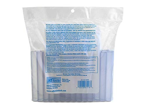 AdTech Crystal Clear Glue Sticks 50-count pack for school and scrapbooking