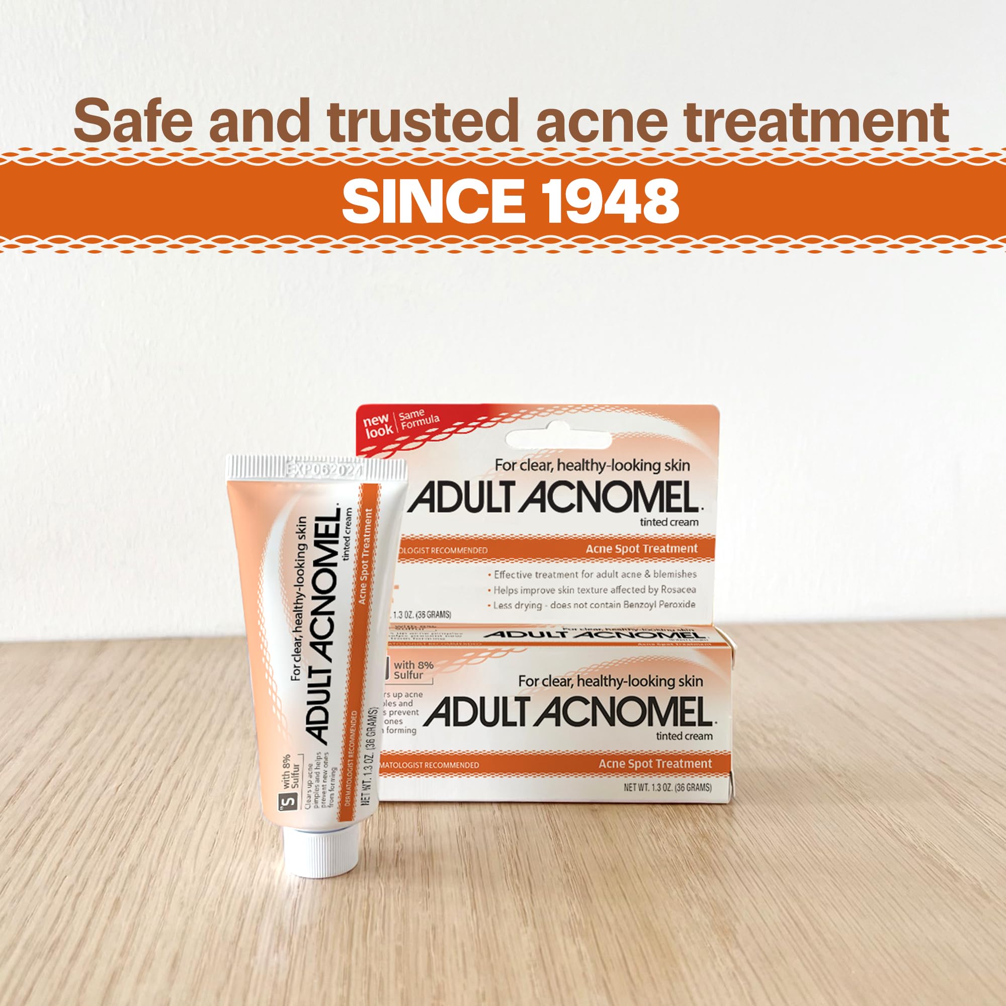 Adult Acnomel on the face demonstrates easy daily use.