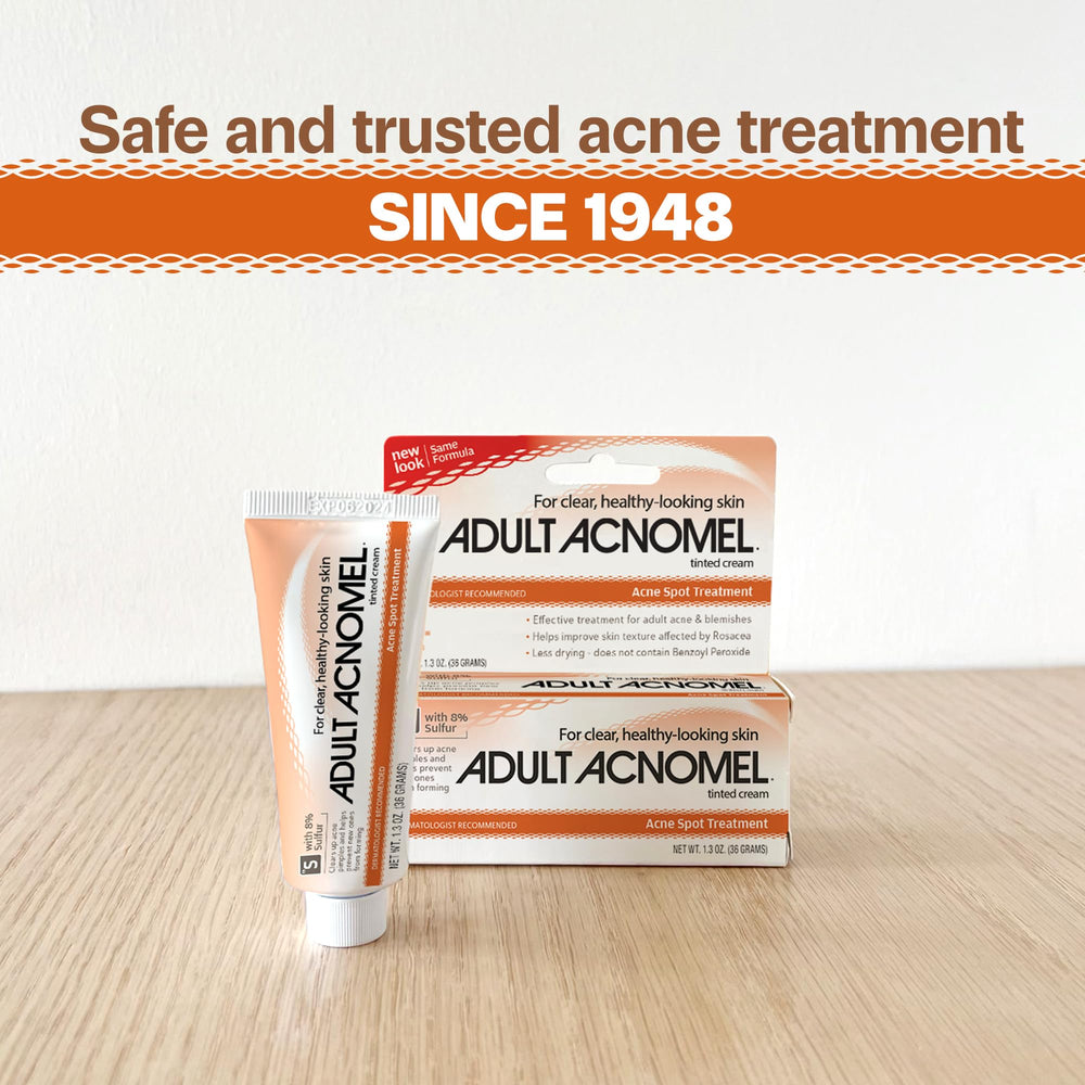 Adult Acnomel on the face demonstrates easy daily use.