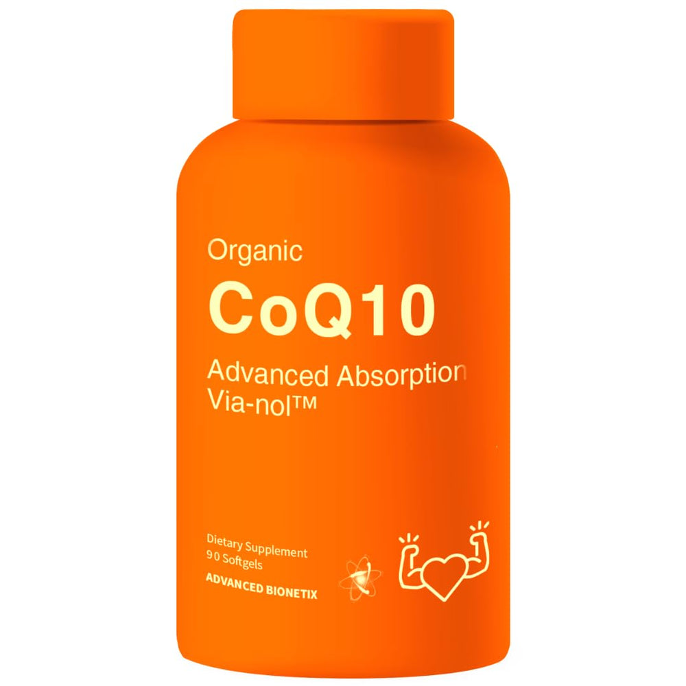 Advanced Bionetix Advanced Absorption CoQ10 bottle with Via-Nol for enhanced absorption