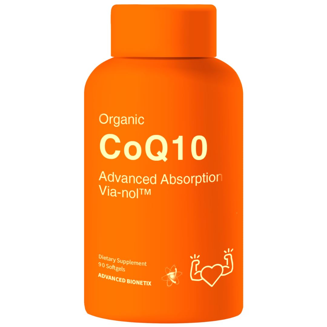 Advanced Bionetix Advanced Absorption CoQ10 bottle with Via-Nol for enhanced absorption