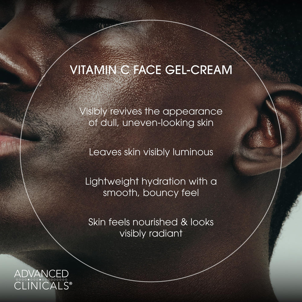 Advanced Clinicals Brightening Vitamin C Face Cream Gel dispense action for easy daily use