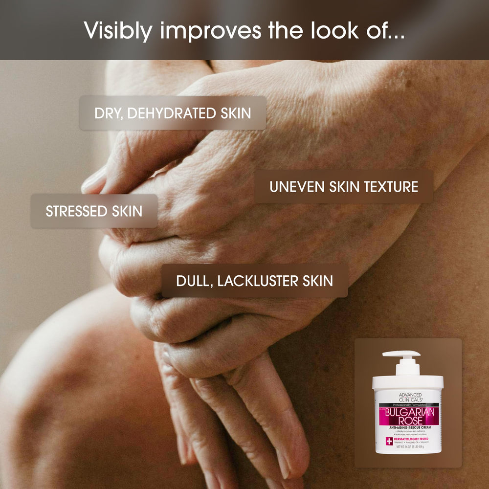 Bulgarian Rose Lotion swirl conveys smooth, luxurious application.