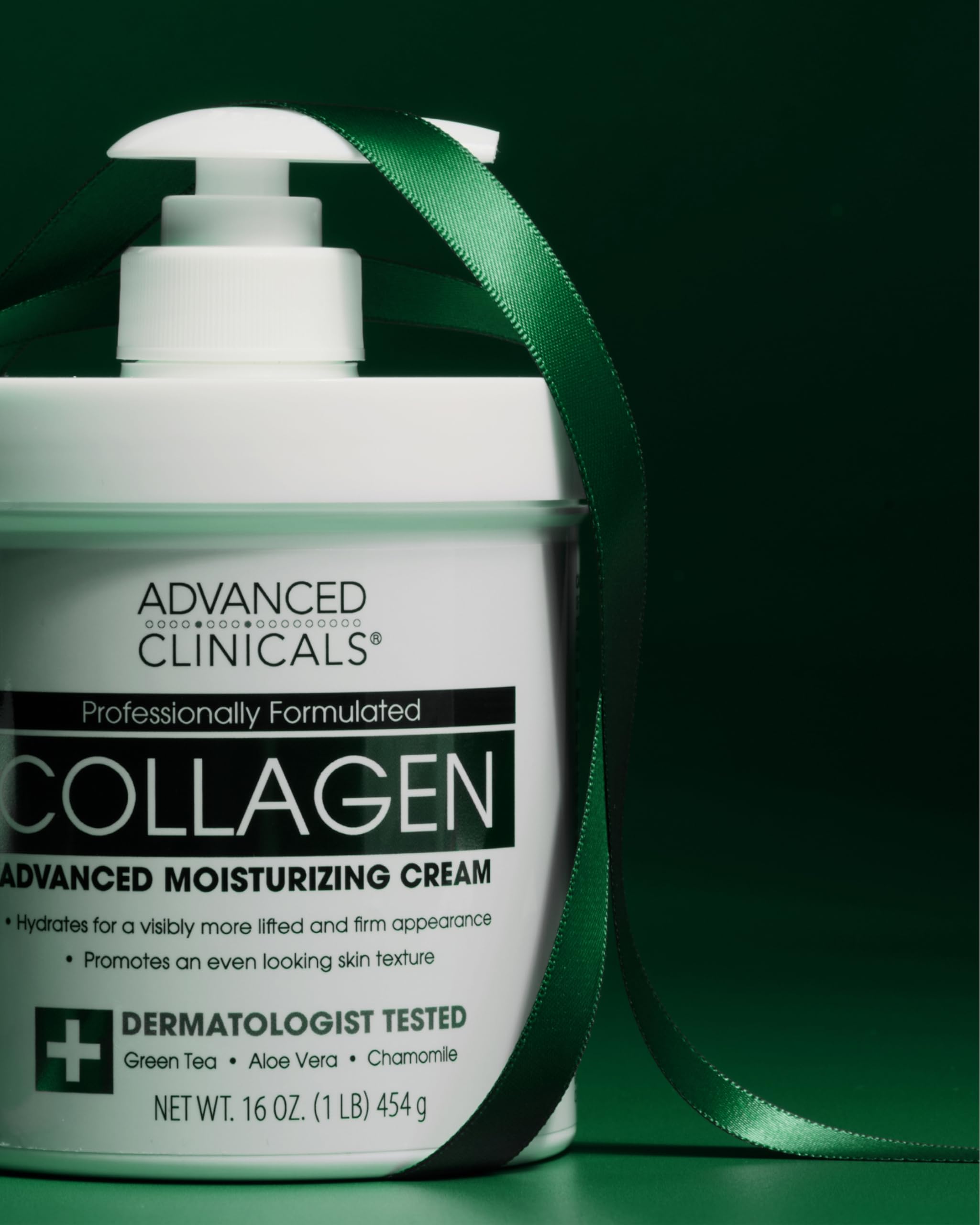 Advanced Clinicals Collagen Cream travel-size fits easily in bag for daily care.
