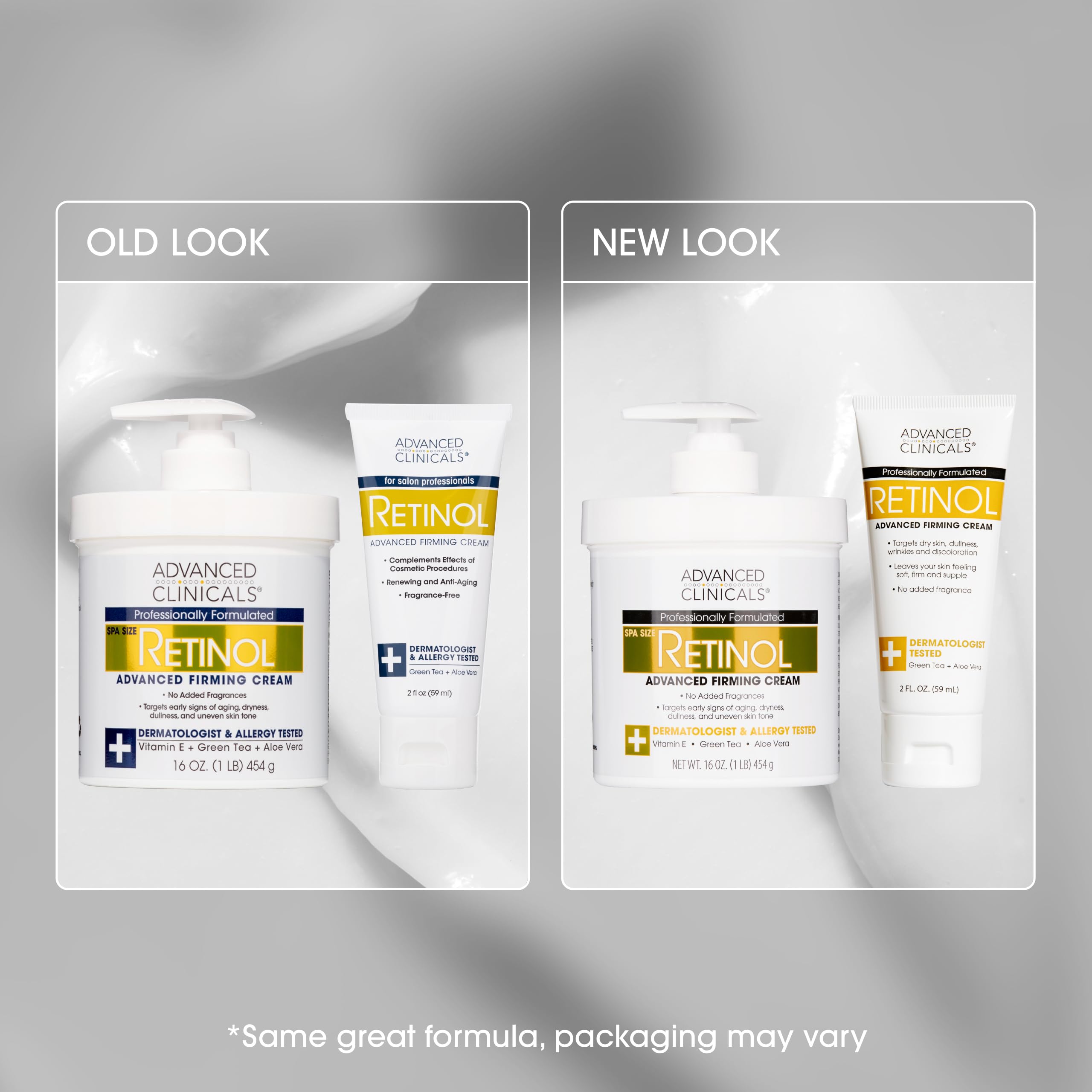 Advanced Clinicals retinol body cream travel-size bottle ideal for on-the-go hydration