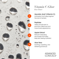 Ferulic acid-boosted Advanced Clinicals Vitamin C Glow Facial Mist supports balanced glow