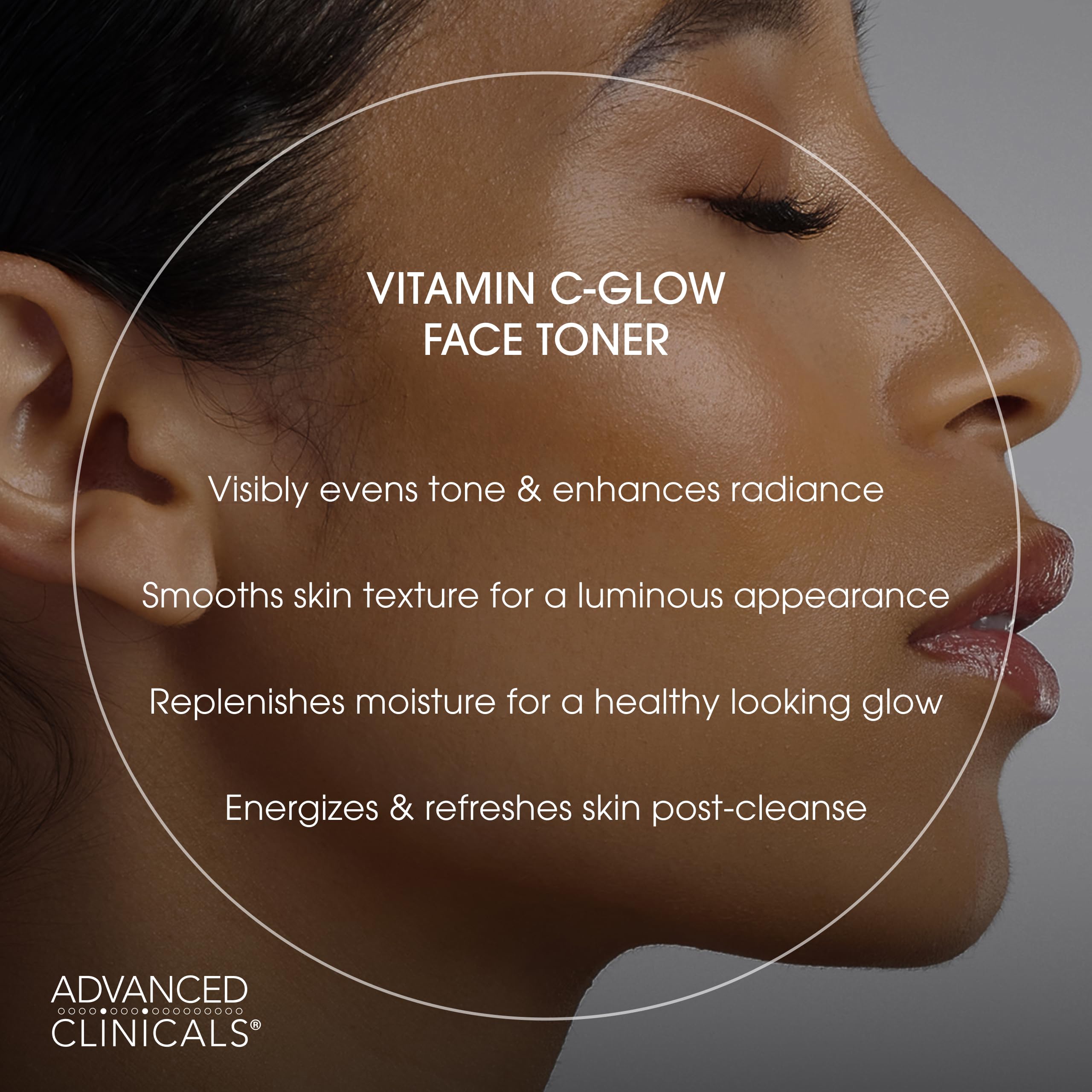 Rosewater-infused Advanced Clinicals Vitamin C Glow Facial Mist adds soothing hydration