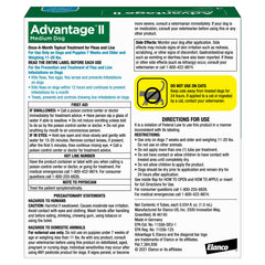 Advantage II Medium Dog fleas being killed on contact for rapid relief.