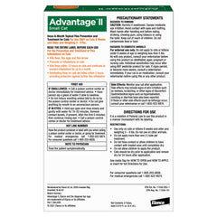 Advantage II Small Cat flea protection demonstrates contact-kill action without biting.