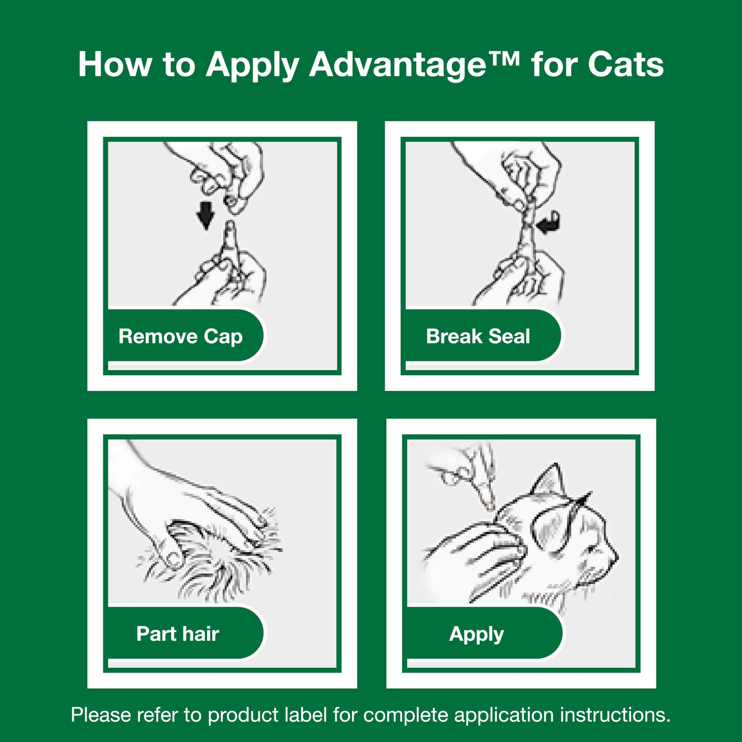 Advantage Large Cat flea treatment for cats over 9 pounds.