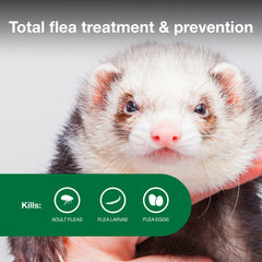 Advantage II Ferret 30-day protection after application for ongoing flea defense.