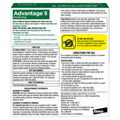 Advantage II Small Dog kills fleas within 12 hours for fast relief.