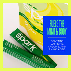 AdvoCare Spark packaging box showing vitamin C and sugar-free claim.