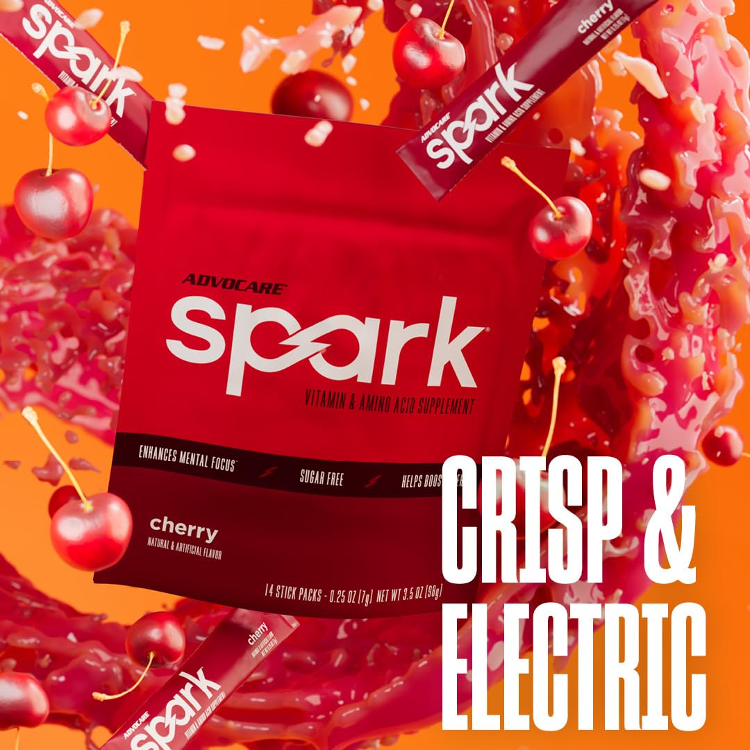 AdvoCare Spark Cherry ingredients close-up highlighting amino acids