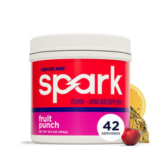AdvoCare Spark Fruit Punch tub for on-the-go energy and focus.
