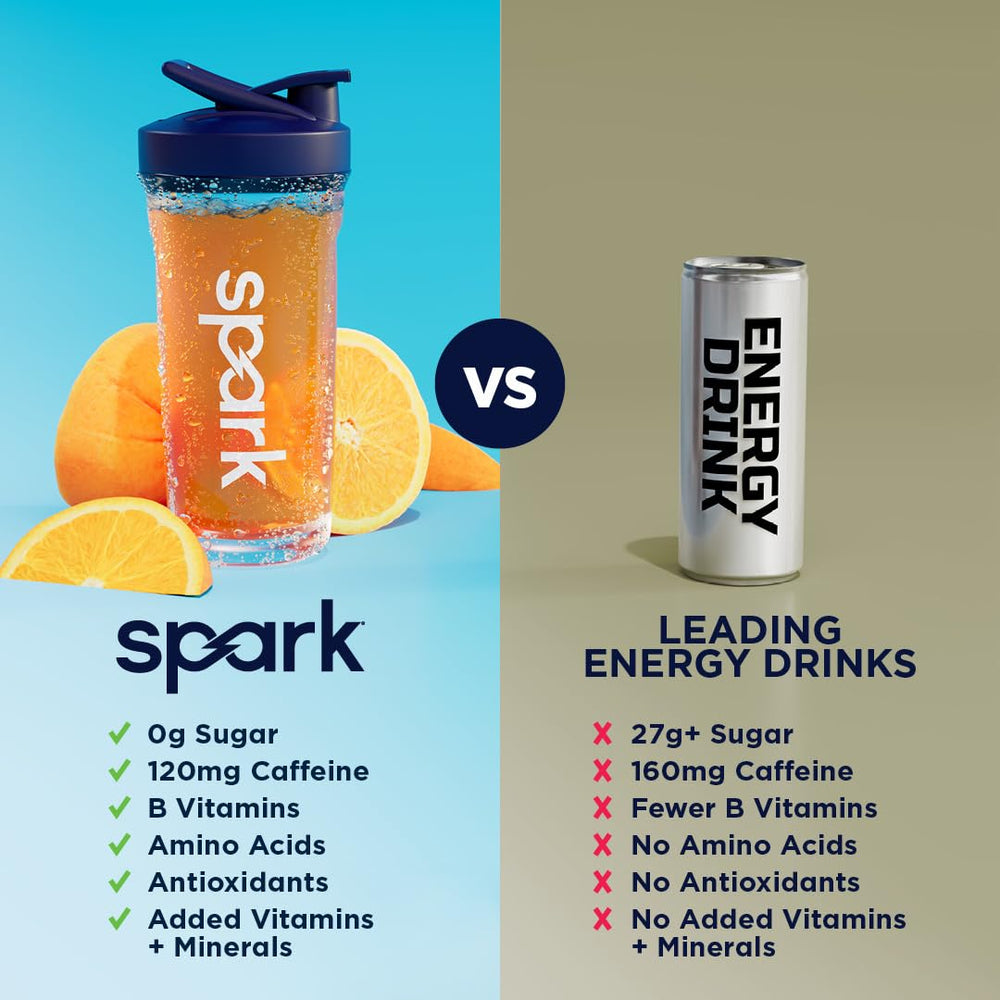 AdvoCare Spark mandarin orange pack on shelf highlighting flavor option