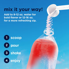 A glass of AdvoCare Spark Fruit Punch showing crisp flavor and focus.