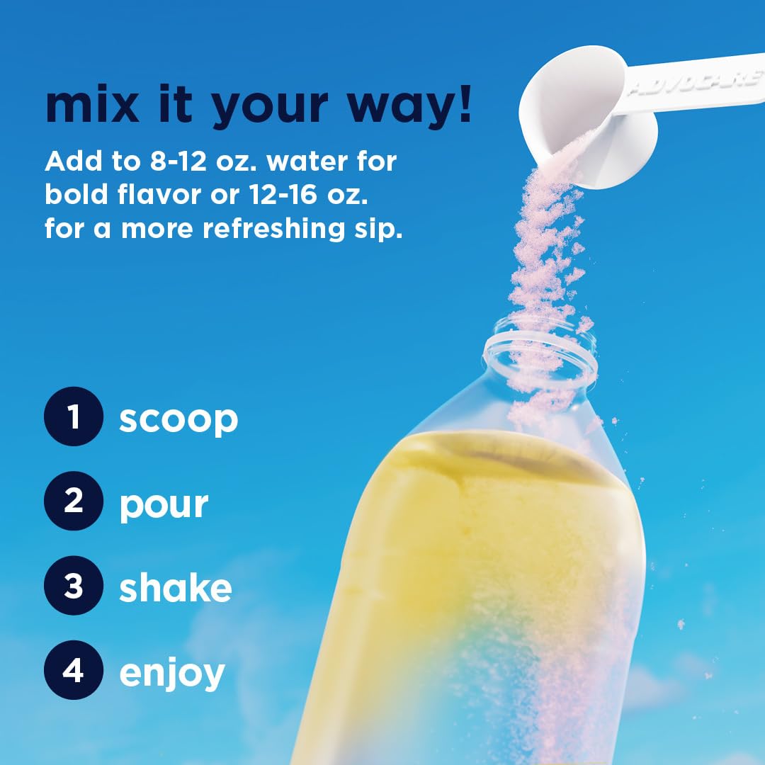 AdvoCare Spark serving scoop illustrating portable energy on the go.