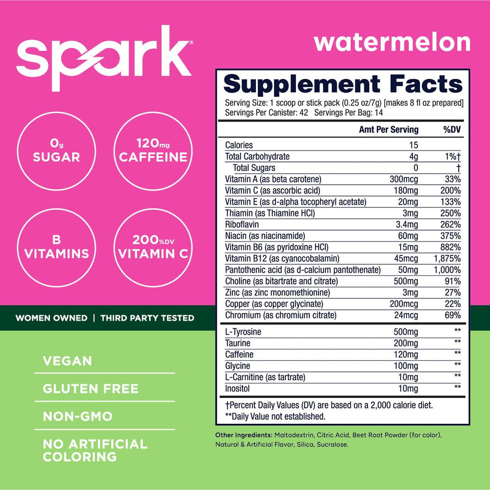 AdvoCare Spark stick-pack closeup showing portable caffeine boost