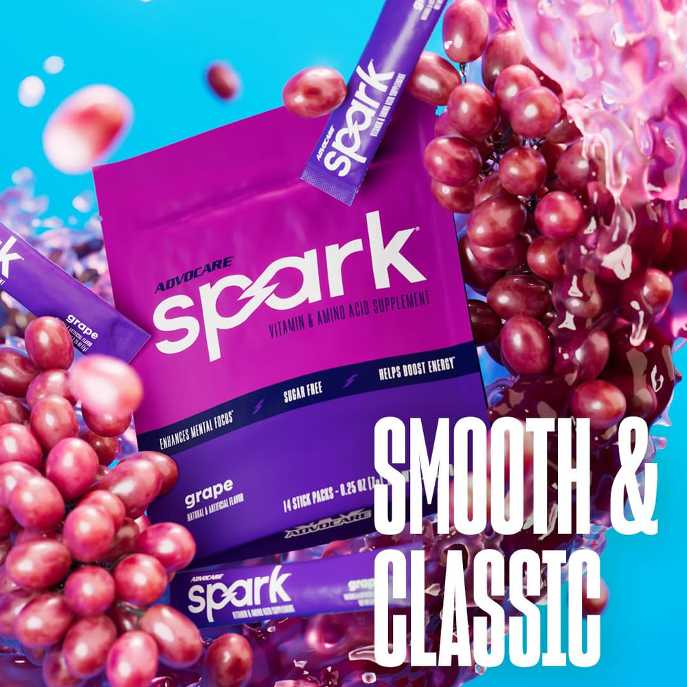 AdvoCare Spark sugar-free label signals a zero sugar energy option.