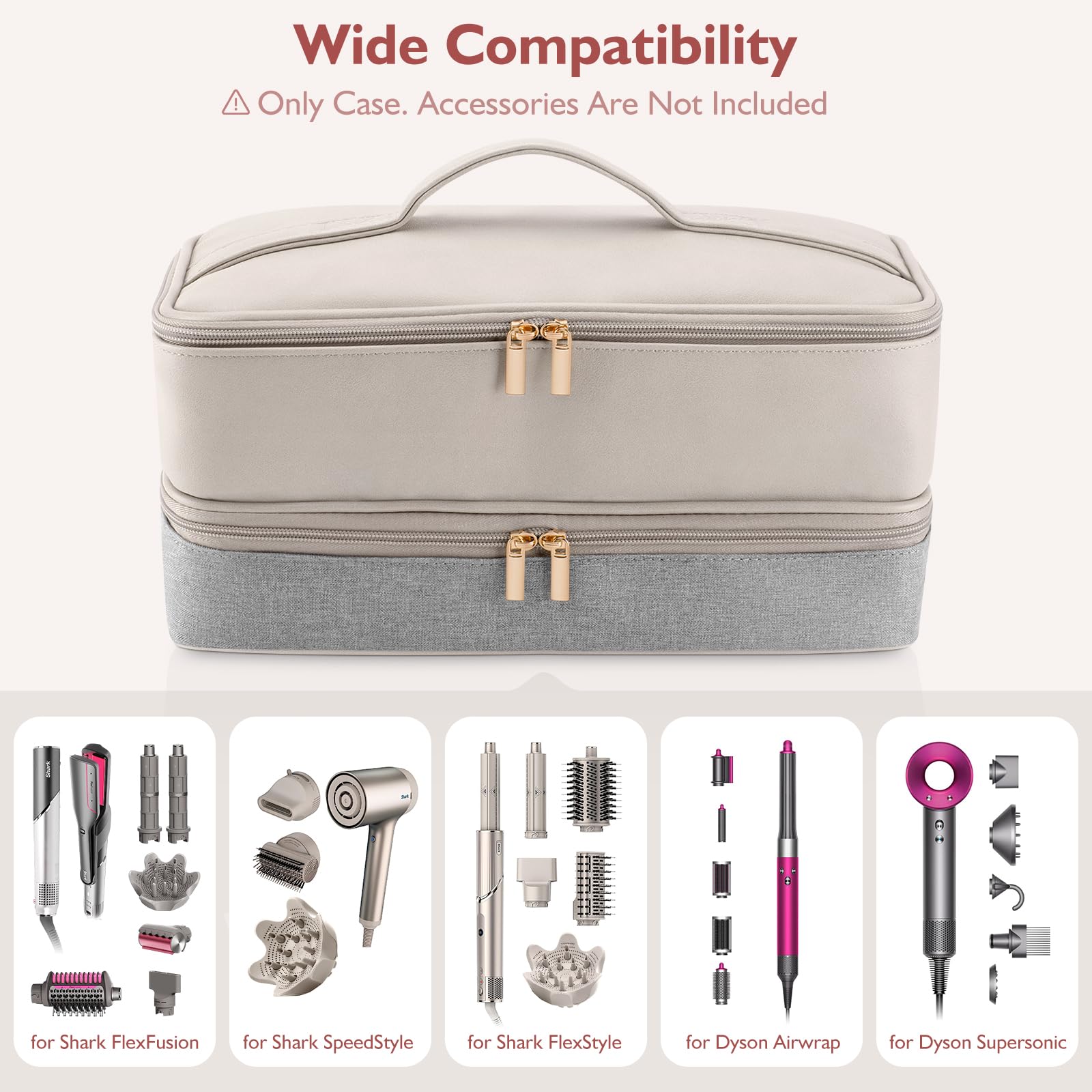 Two-way zipper enables quick, convenient access to large storage compartments