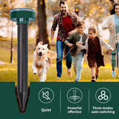 AECITY waterproof stakes endure rain while guarding garden borders.