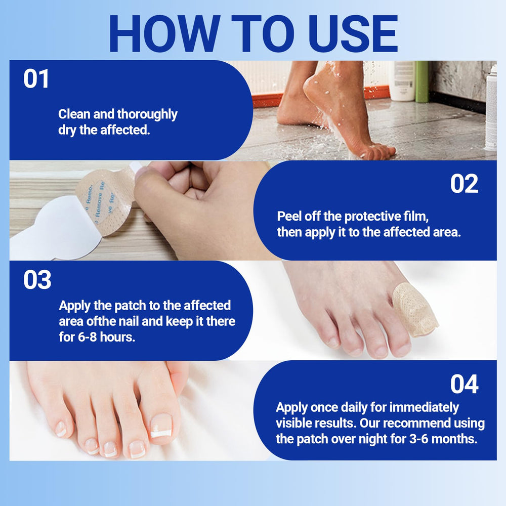 Aedydyce patch on discolored nails showing potential improvement