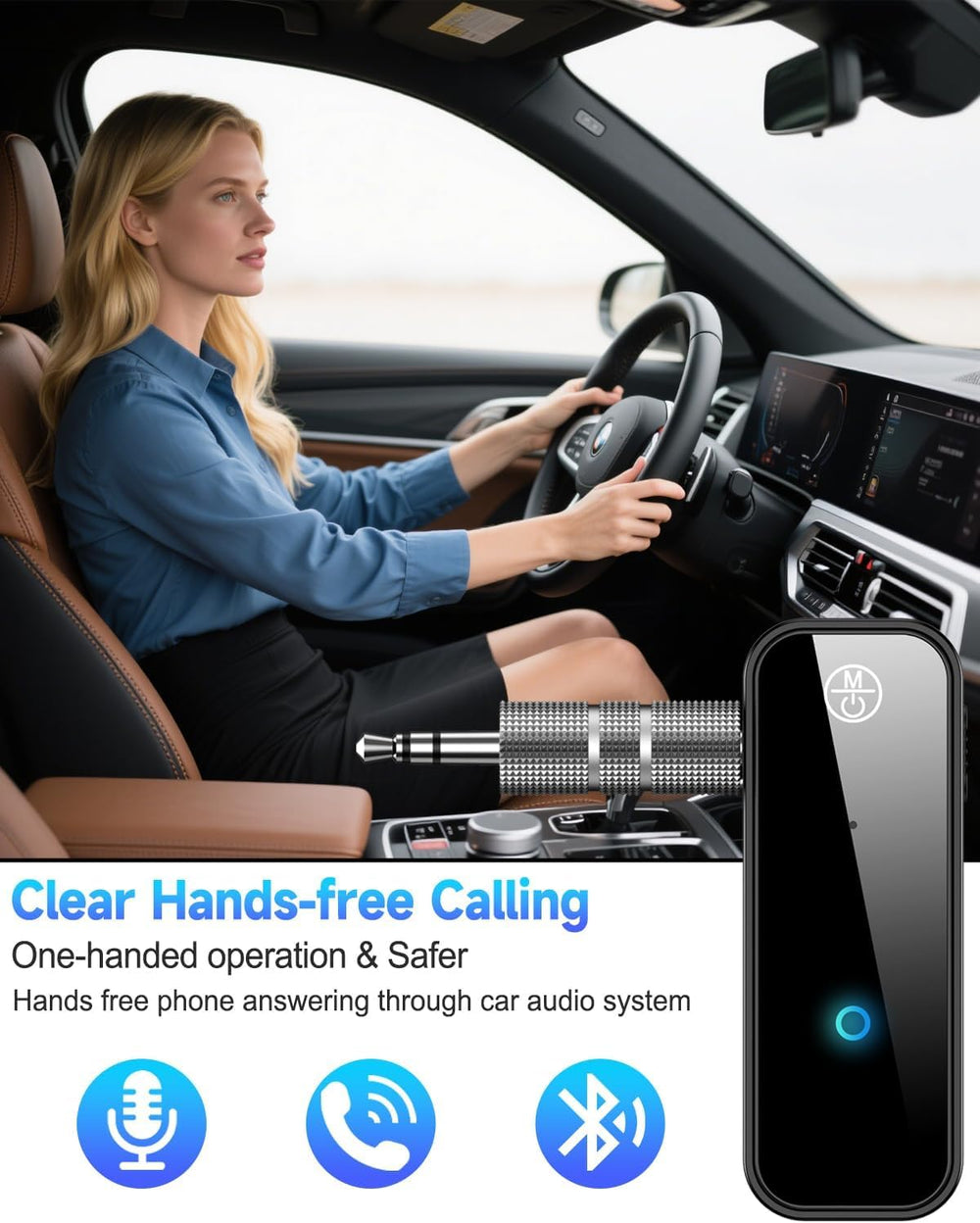 AEEKCARS 2-in-1 transmitter receiver mode for versatile wireless setup.