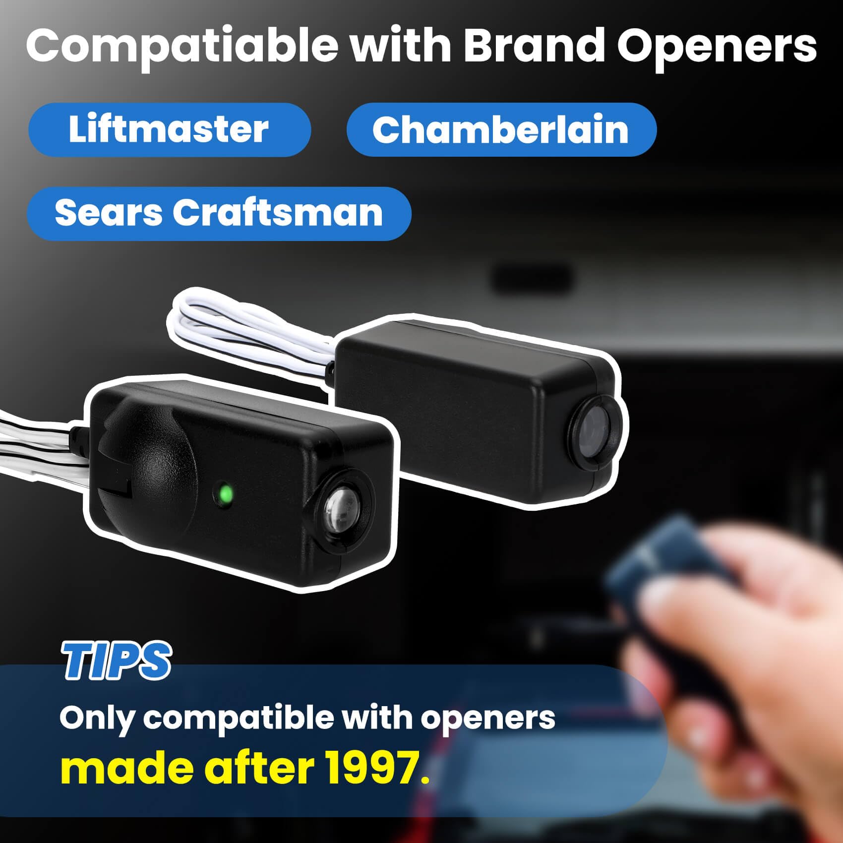 Aekops 41A5034 rear view sensor shows complete sensor pairing for reliable safety.