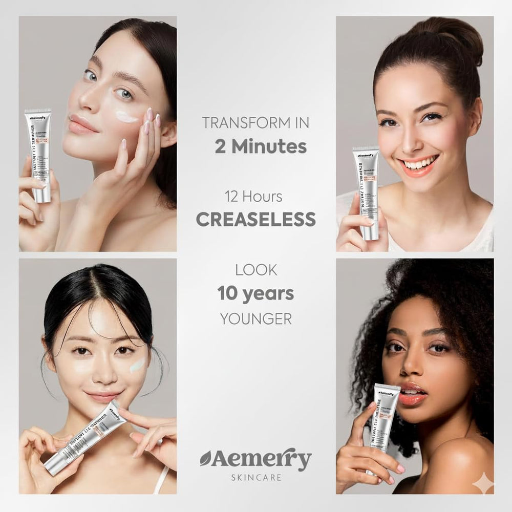 Morning routine use showing quick dry time for makeup compatibility.