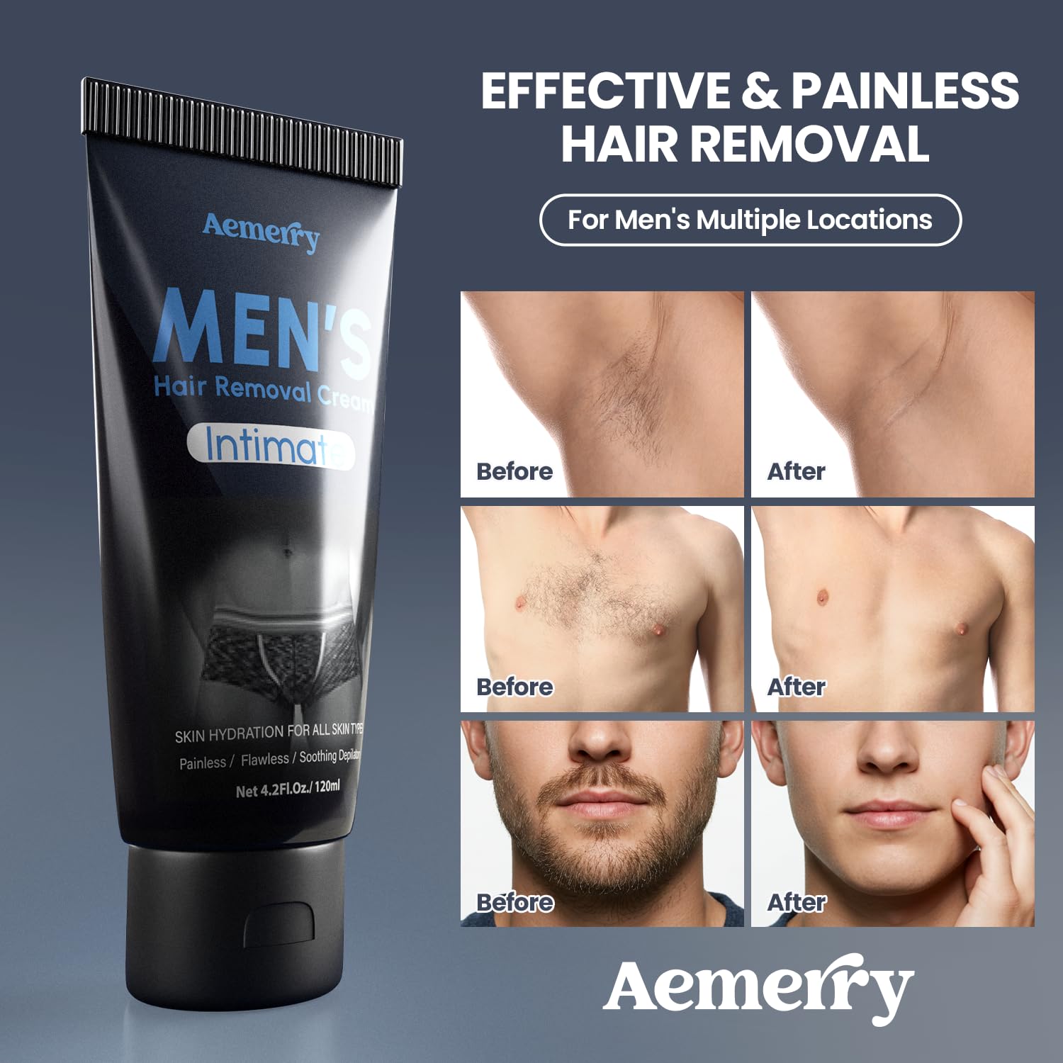 Aemerry packaging front view with product name and calm design.