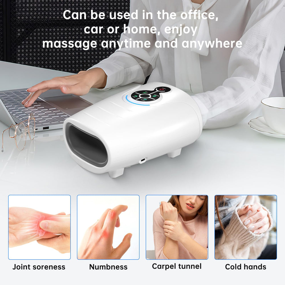 AERLANG Hand Massager offering three settings for personalized comfort
