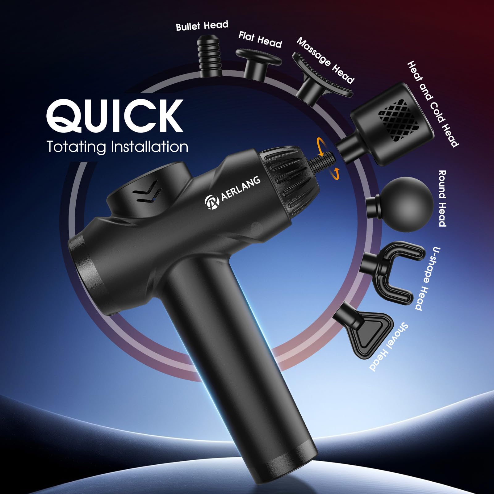 AERLANG massage gun carrying case for travel-ready therapy sessions.