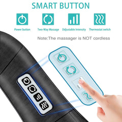 AERLANG Shiatsu massager side view highlights compact design.