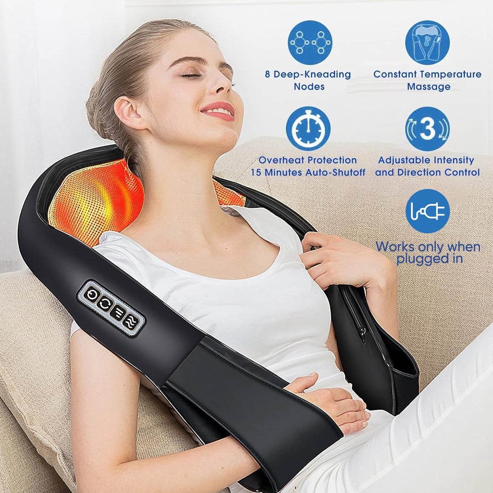 AERLANG massager with heat delivers soothing warmth during use.