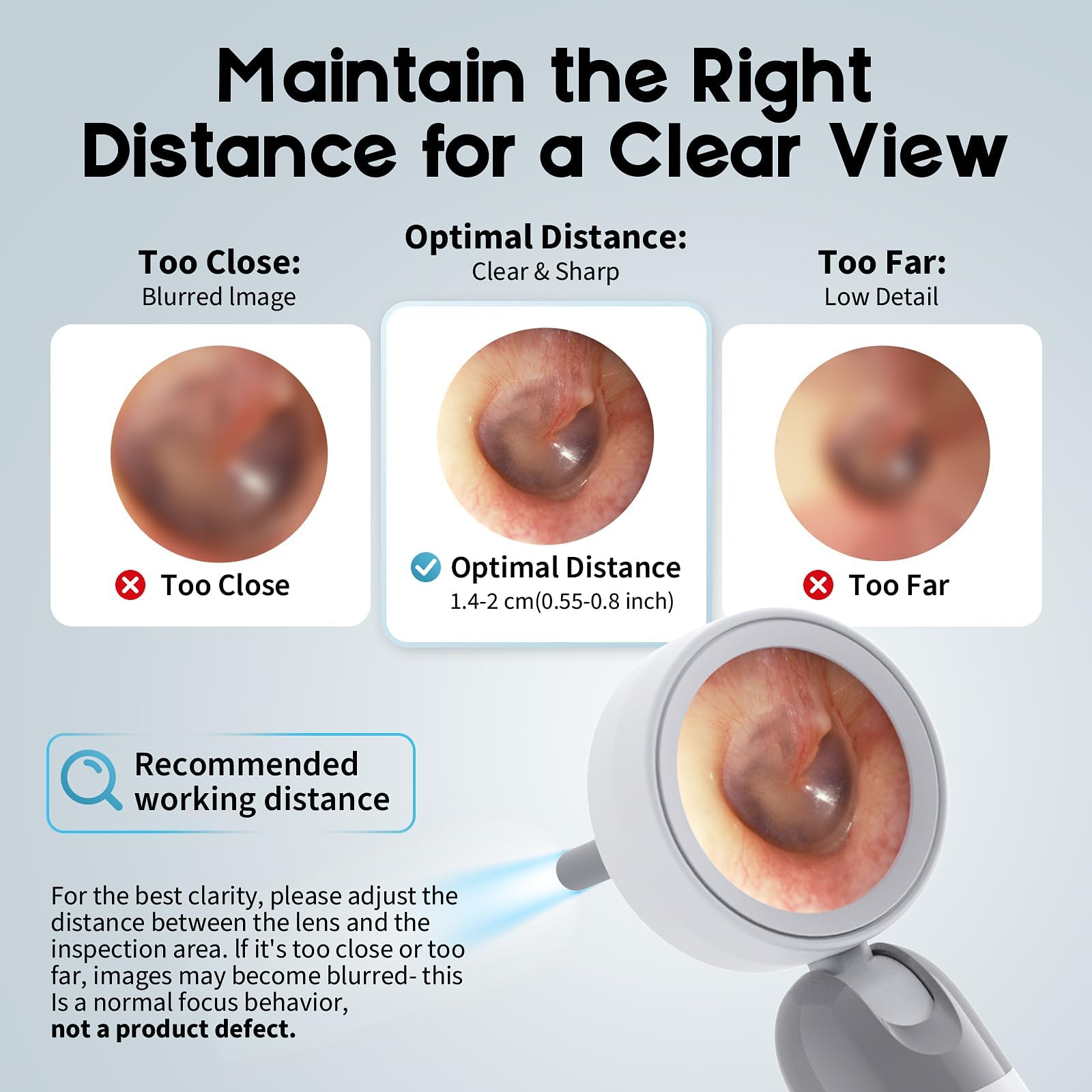 Aertnelz otoscope suited for adults and kids at home