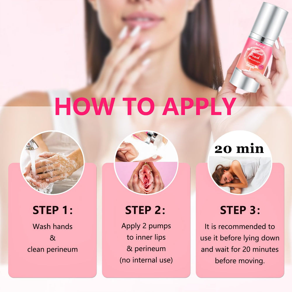 Aeryea Estriol Peach Cream peach scent hints at a gentle experience.